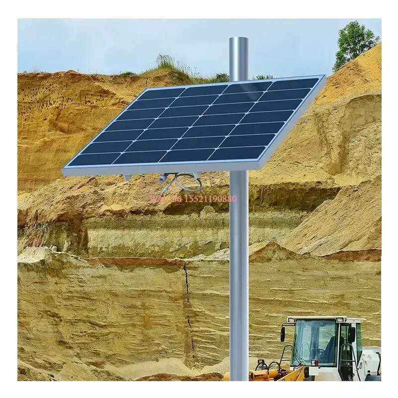 WMWMNU Complete Solar Security System 12V Output Panel Kit with Solar Panel and Lithium Battery for Starlink Router