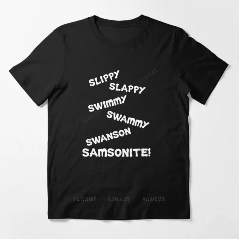 Cotton teeshirt man fashion t shirts Slippy… Slappy… Swimmy… Swammy… SAMSONITE! Essential T Shirt male short sleeve casual tops