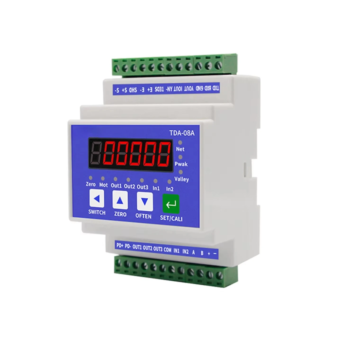 TDA-08A Rail Weight Transmitter Weighing Amplifier 3 Transistor Analog Output Value Plastic 365 Days Warranty