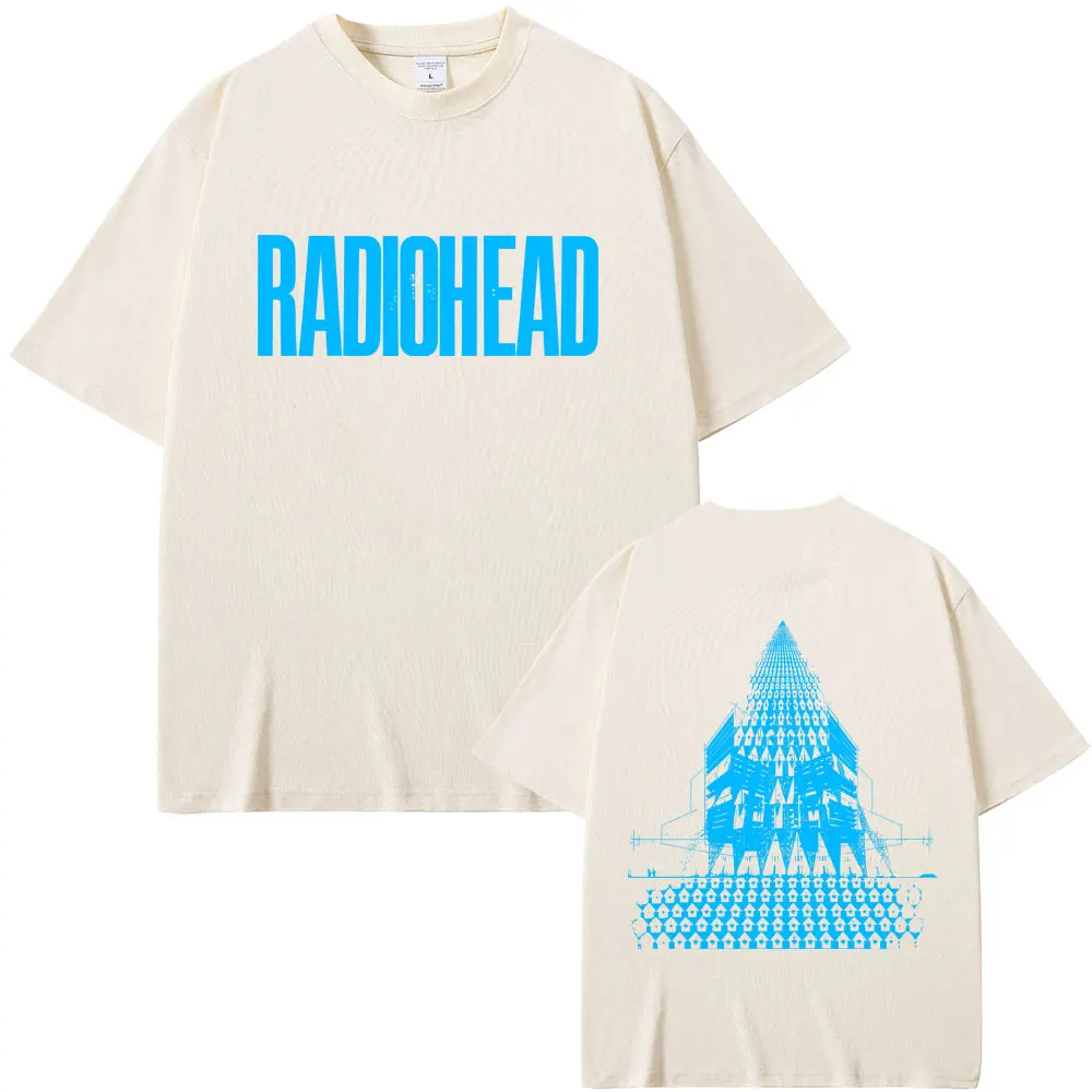 

Radiohead Return To The Road European Tour T Shirts Men Women Hip Hop Rock T-shirt Men's Fashion Oversized T-shirts Streetwear