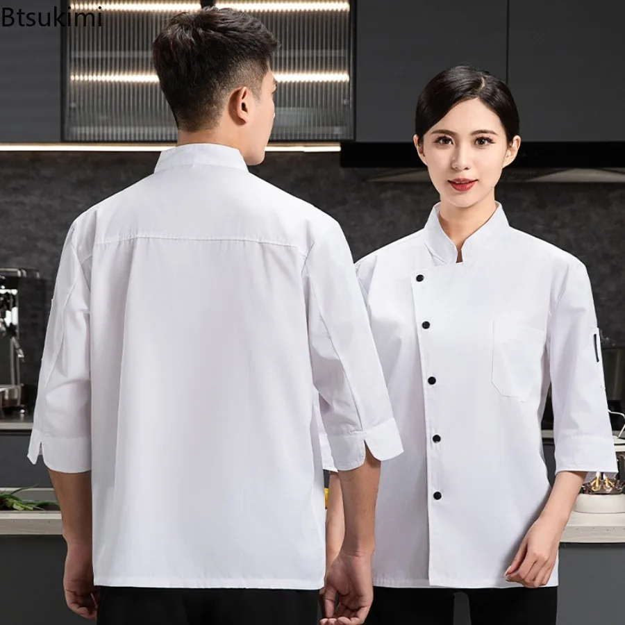 uniforme-de-chef-novo-de-qualidade-unissex-para-hotel-jaqueta-de-cozinha-masculina-com-mangas-tres-quartos-casaco-de-cozinha-para-confeiteiro-roupa-de-trabalho-para-garcom-de-cafe