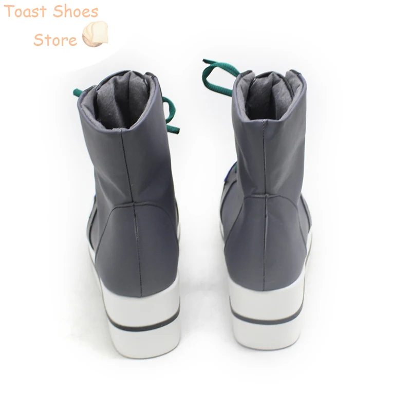 PU couro Cosplay sapatos para festa de Halloween, D4DJ Peaky P Key Boots, Costume Prop sapatos