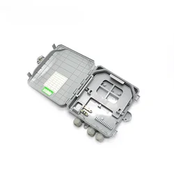 Waterproof Junction Box, Outdoor Distribution Box, FTTH Optical Fiber, IP68, ABS, 8 Core