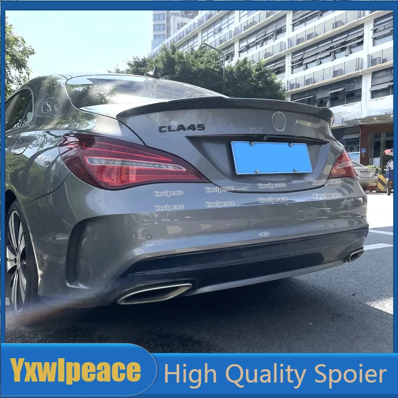 

FD Style Real Carbon Fiber Rear Trunk Lip Spoiler Car Styling For Benz CLA Spoiler CLA45 W117 C117 CLA 200 250 260 AMG 2013-2017