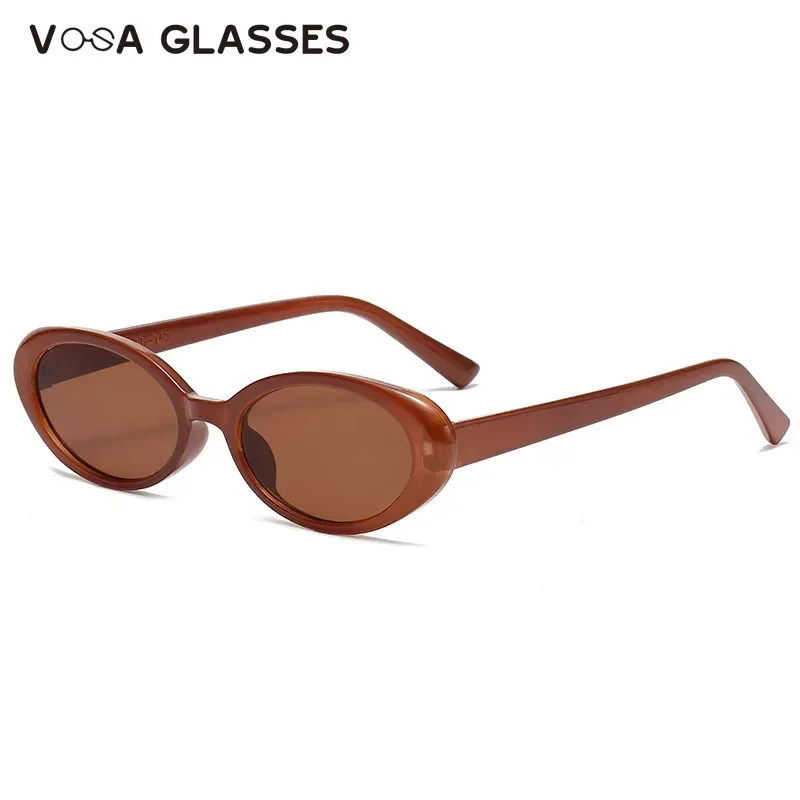 Oval Vintage Sungalsses Women Brand Designer Retro Black Sun Glasses Female Fashion Small Frame Shades Driver Oculos De Sol