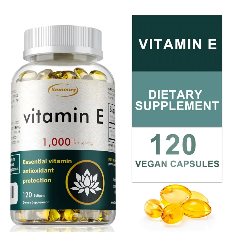 

Vitamin E 1000IU Supplement - Anti-aging, Anti-acne, Whitening, Immunity Enhancement - Beauty and Skin Care