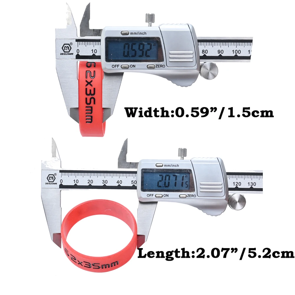 3/6 Pack Magazine Marking Bands 5.56 NATO, 7.62x35mm, 300 AAC BLK, Magazine Bands for Hunting Accessories