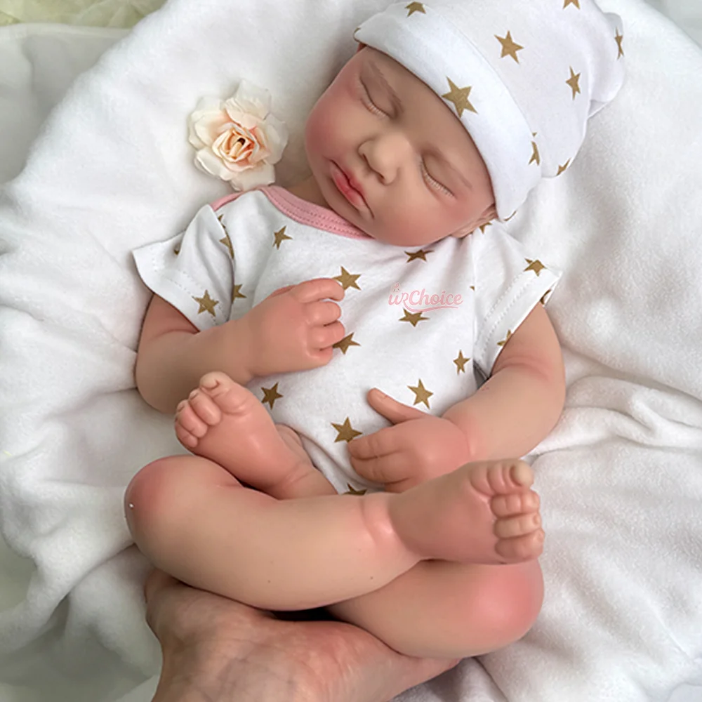 Peluche 20 "realistiche bambole rinate in silicone dipinto a mano morbido bambino Loulou Muñeca per le vacanze regalo collezionisti bambola appassionato