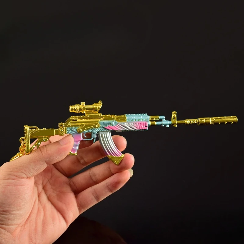 22cm Delta Force M762 Delight del mar profundo pistola de juguete juego periféricos armas de Metal modelo artesanías coleccionables adornos regalos para niños