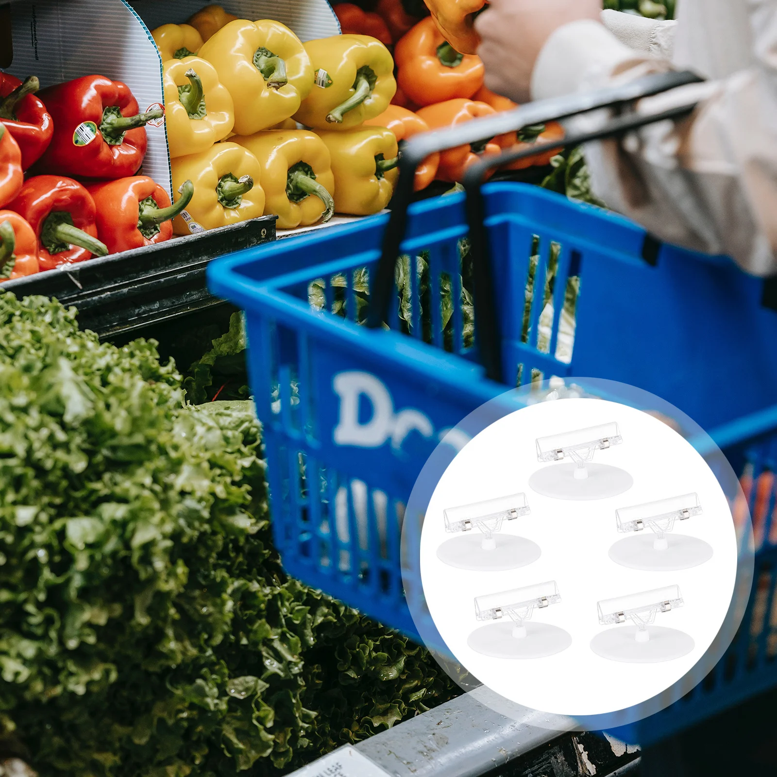 5pcs Poster Clips High Quality Plastic Label Holder Price Tag Display Stand Ad Rack Durable Lightweight Business Wedding Banquet