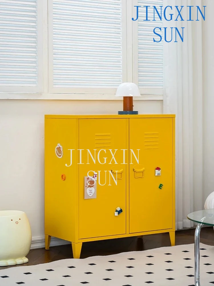 Europe and Nordic simple cream style storage cabinet Internet celebrity home kitchen dining side cabinet creative entrance