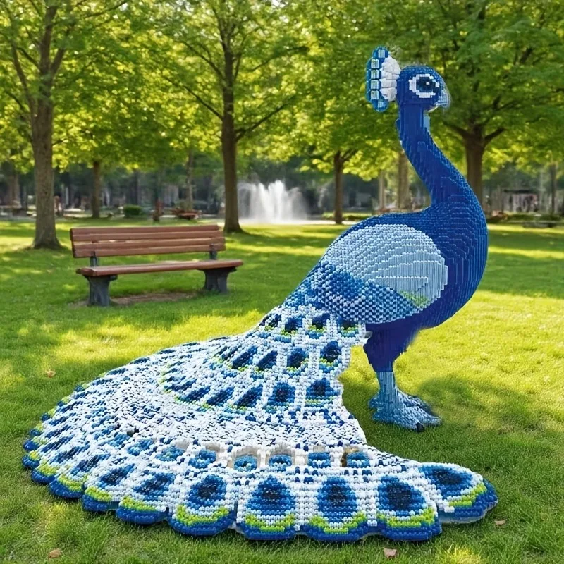

Peacock Building Blocks Creative Decorations and Room Decor Birthday/Halloween/Valentine's Day/Christmas/Christmas Eve Holiday