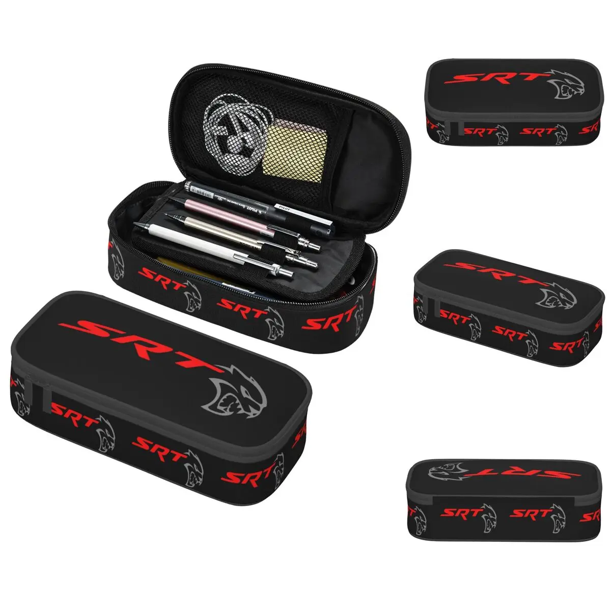 SRT Hellcat Demon Dodge Challenger Car Racing Federmäppchen für Jungen und Mädchen, Stiftbox, Bleistiftbeutel, Schreibwarenbedarf, Stifthaltertasche