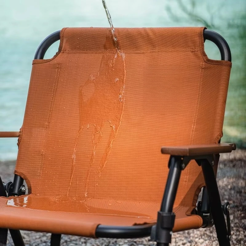 كرسي شاطئ خفيف الوزن عالي الظهر قابل للطي للتخييم كرسي من الألومنيوم المقاوم للماء في الهواء الطلق #3