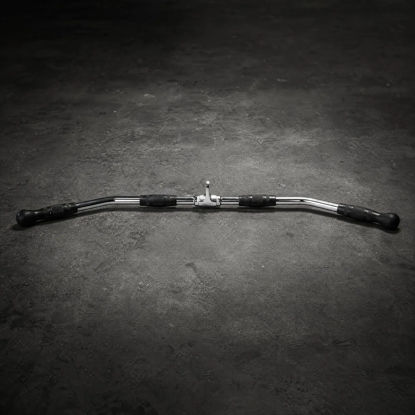 Rubber Coated Cable Machine Grip Bar for Gym Pulley Lat Pulldown Strength Training Equipment