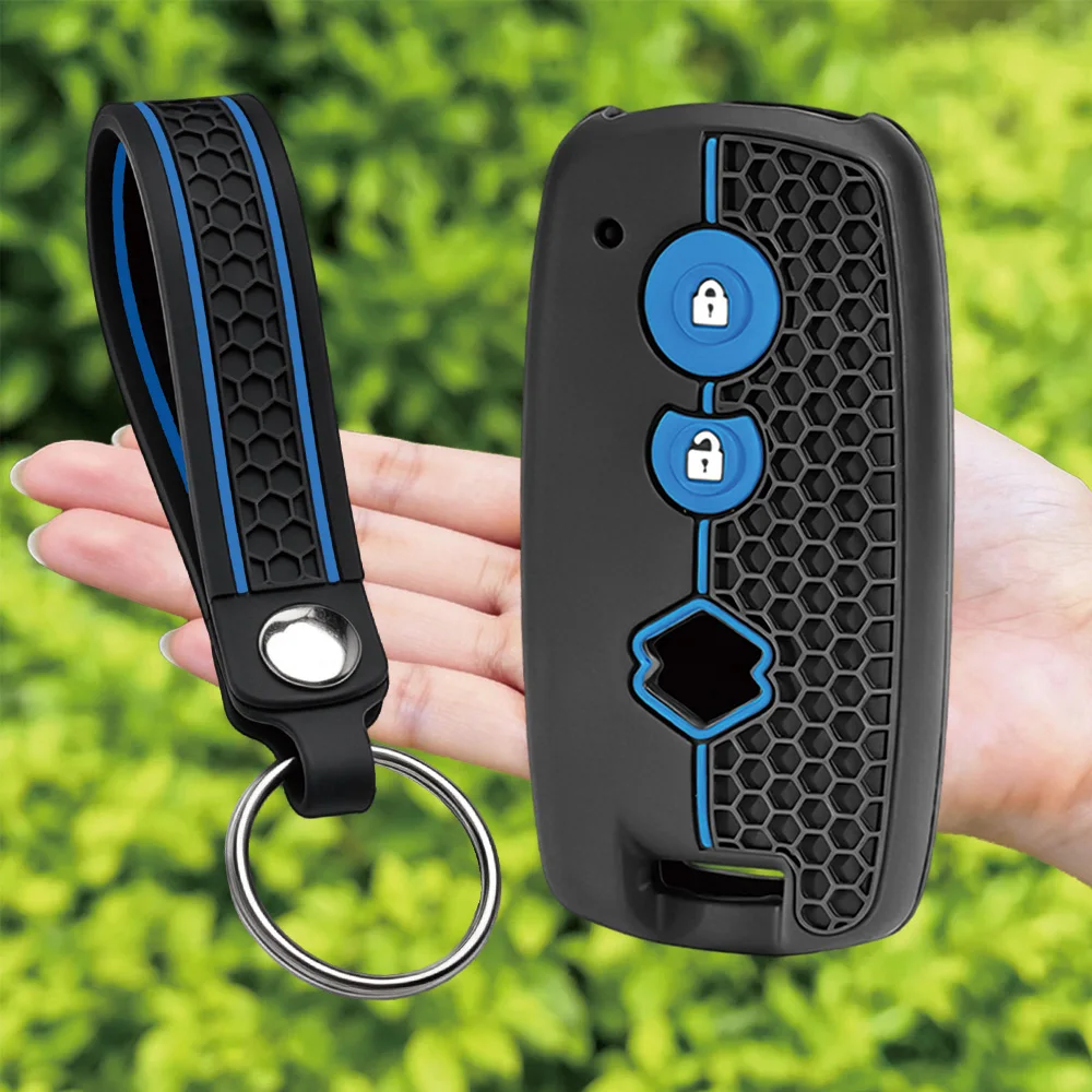 For Suzuki Swift SX4 Vitara S-Cross Baleno Ciaz Soft Touch Key Protector With Finger Loop And Key Ring