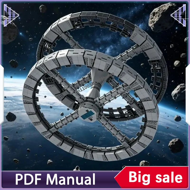 2001 Space Odyssey Series Space Station 5 Building Blocks Interstellar Base Craft Bricks Model DIY Decor Gift For Collectors