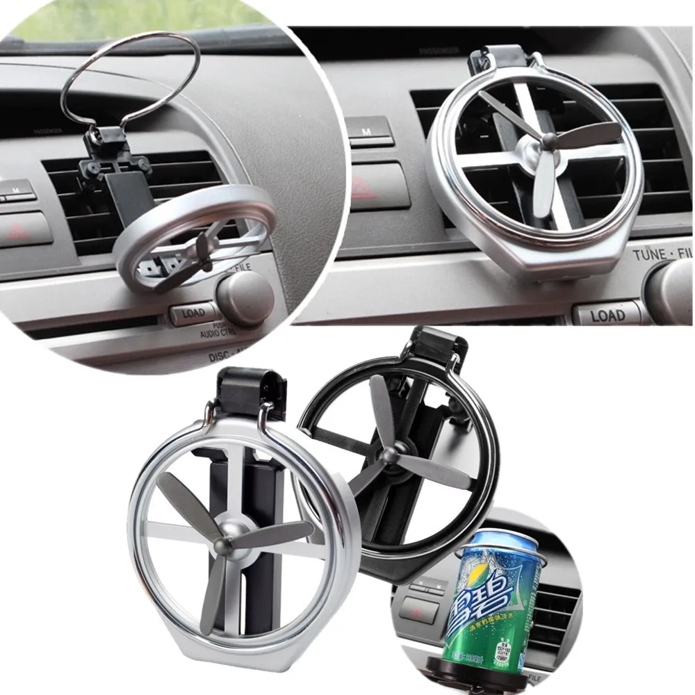 Universal New Folding Cup Holder Auto Car Air-Outlet Drink Holder with Fan Car Beverage Bottle Cup Car Frame for Truck Van Drink