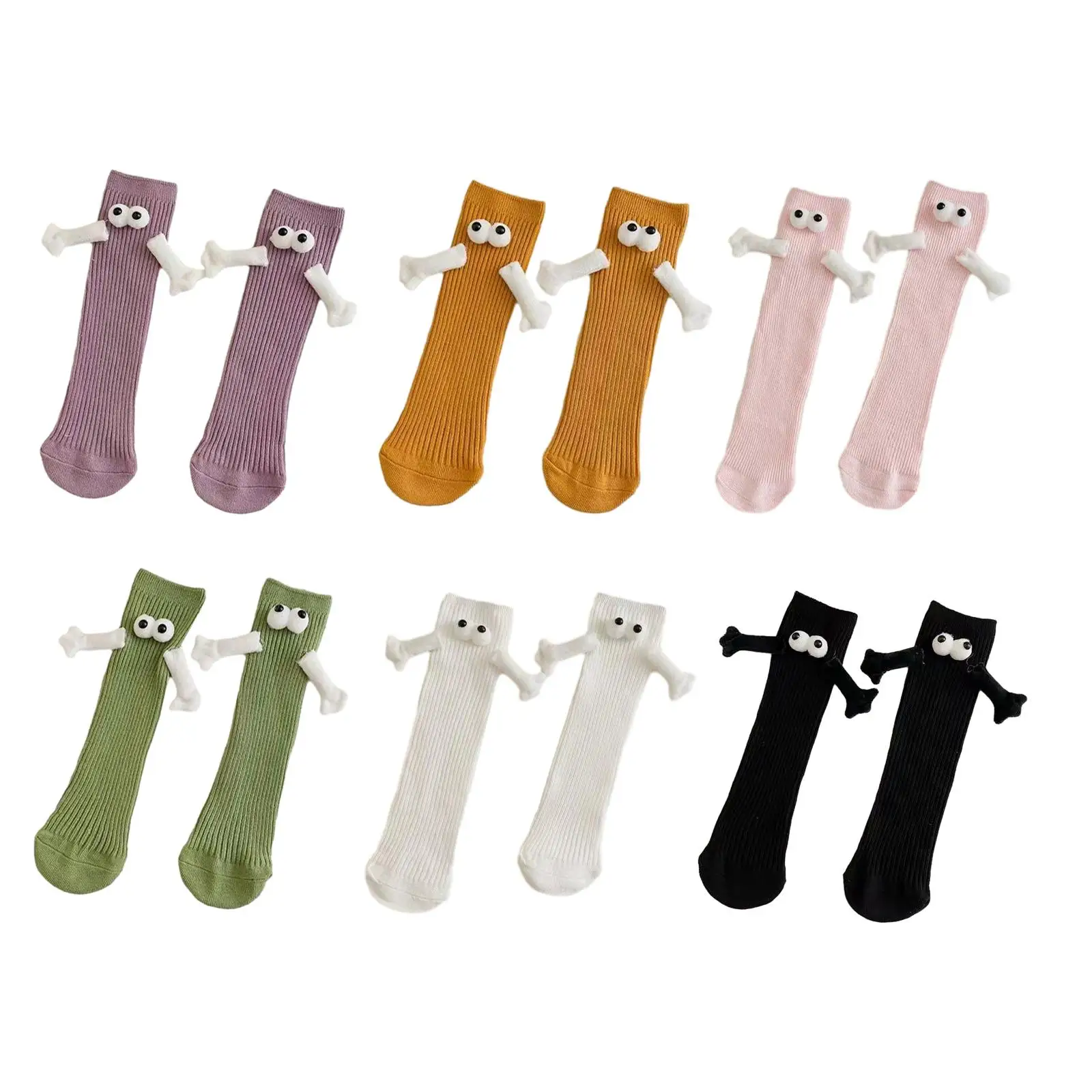 

Funny Couple Holding Hands Socks Cartoon Lovely Socks Comfort Gifts for Women