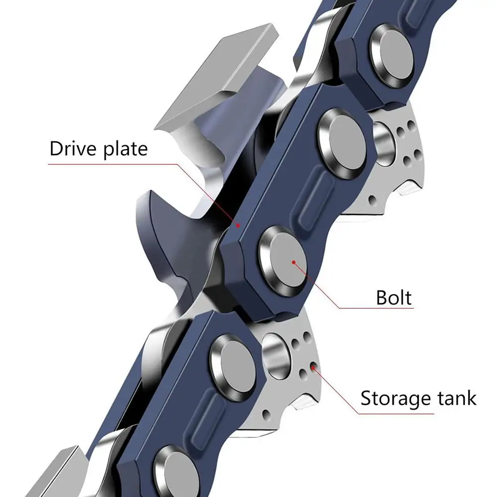 6/8 Zoll Metall-Kettensägenkette Ersatzteile Gliederkette Kettensägenklinge für elektrische Sägen Zubehör Holzschneiden ﻿ – Detail 12