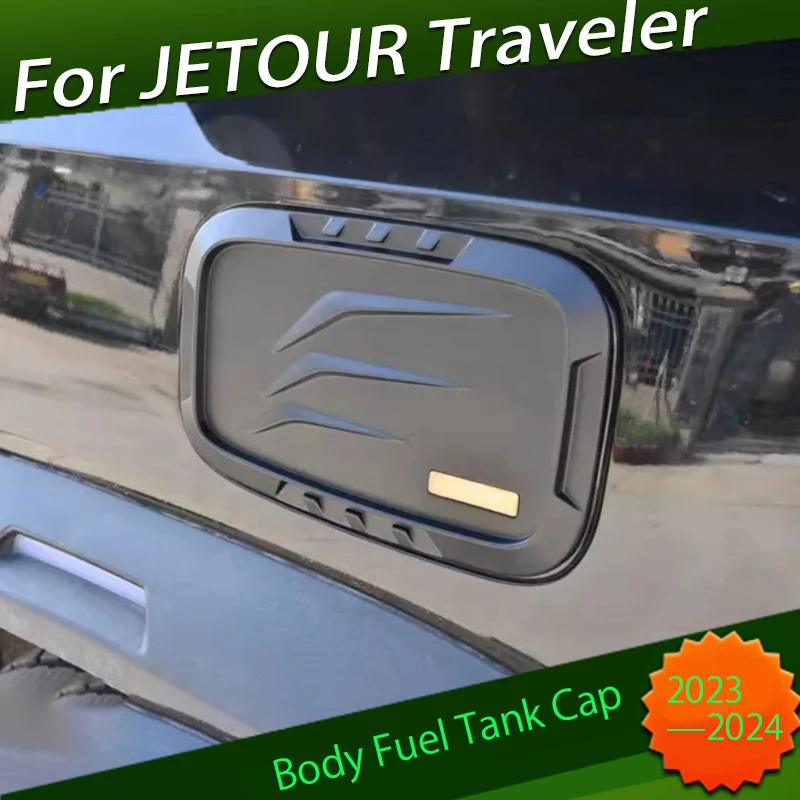 Carrosserie Brandstoftankdop Decoratieve Beschermende Sticker Geschikt Voor Chery Jetour Traveler T2 2023 Auto Exterieur Modificatie Accessoires