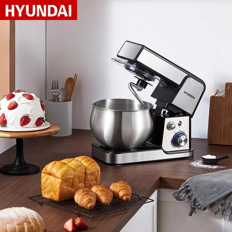 

HYUNDAI Chef Machine Householdd Dough Kneading Machine 5L Multifunctional Fully Automatic Kneading Electric Egg Beater