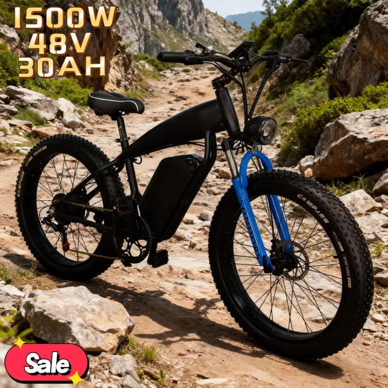 

The electric bicycle is equipped with a 1500W 48V30AH long-life battery, making the E-bike comfortable for long-distance riding.