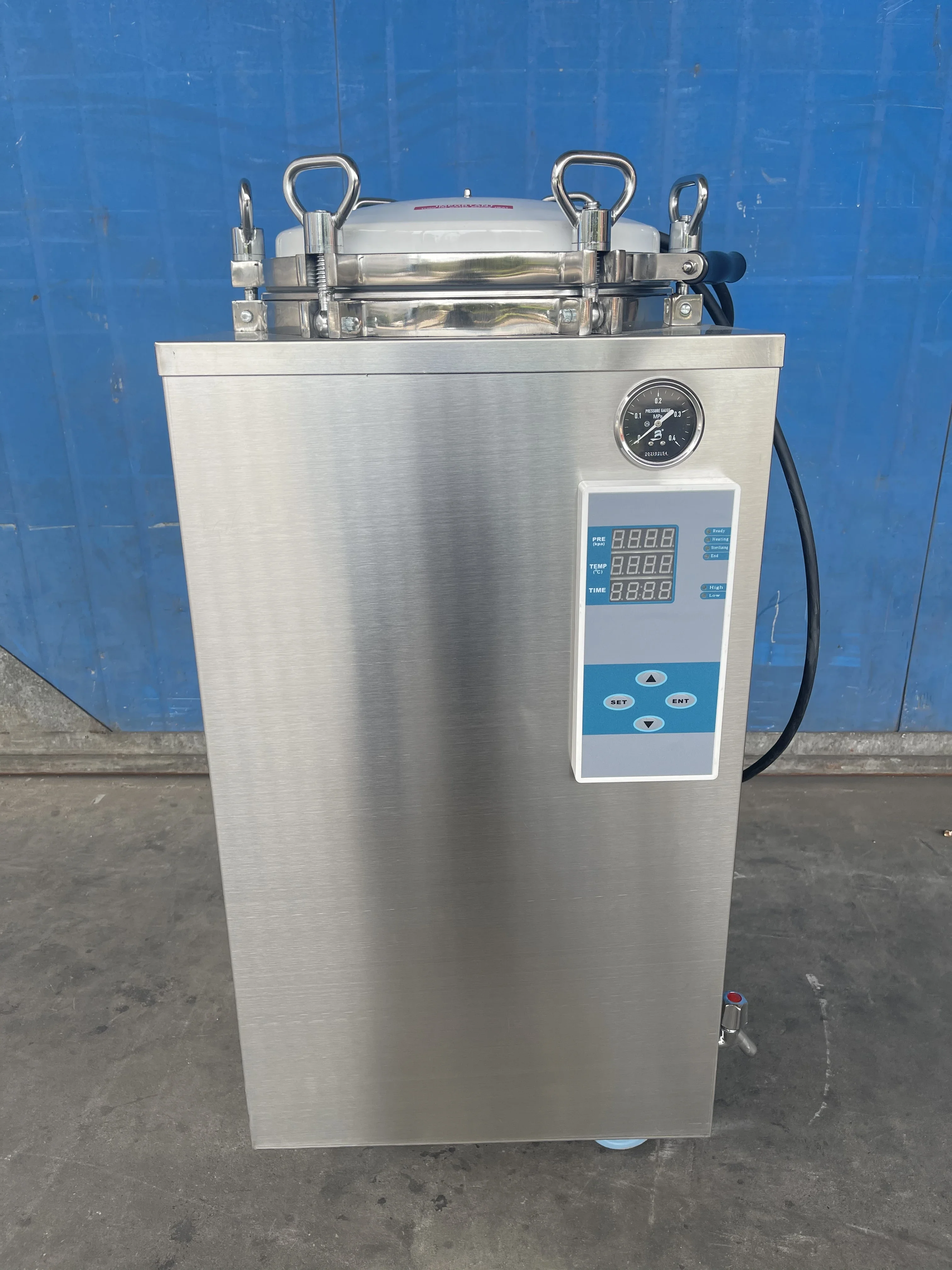 High Security Autoclaves 35L 100L 150L Vertical High Pressure Steam Sterilizers Autoclaves