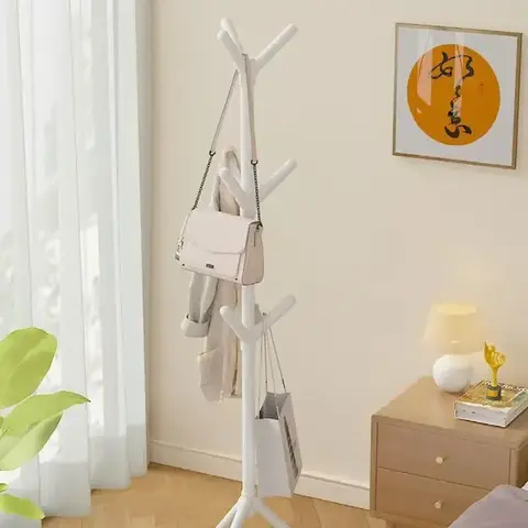 모바일 바닥 서 멀티 HookClothes 랙 나무 가지 모양과 홈 거실 의류 보관을위한 편리한 코트 랙