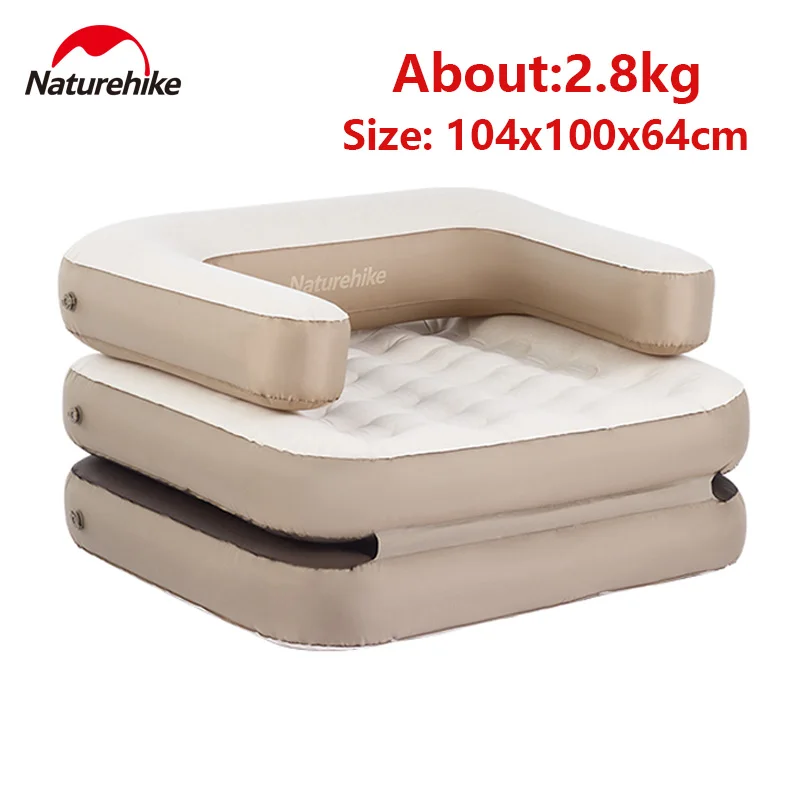 Naturehike Inflatable Air Sofa Single Bed Mattress Lightweight Camping Outdoor Mat Sleeping Pad Portable Cushion 3-modes