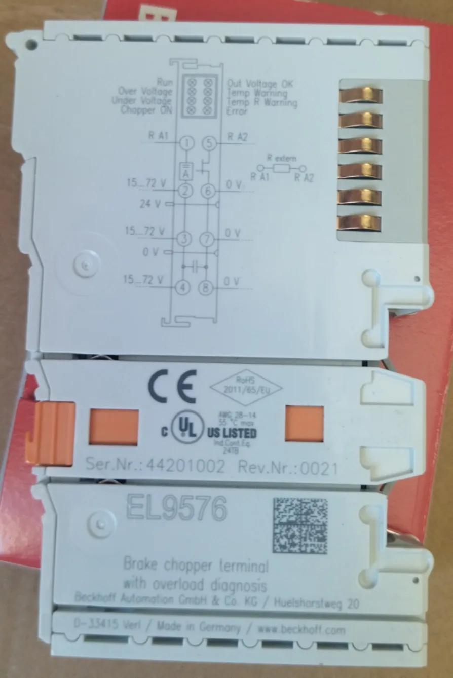 New original BECKHOFF Brake Chopper terminal EL9576