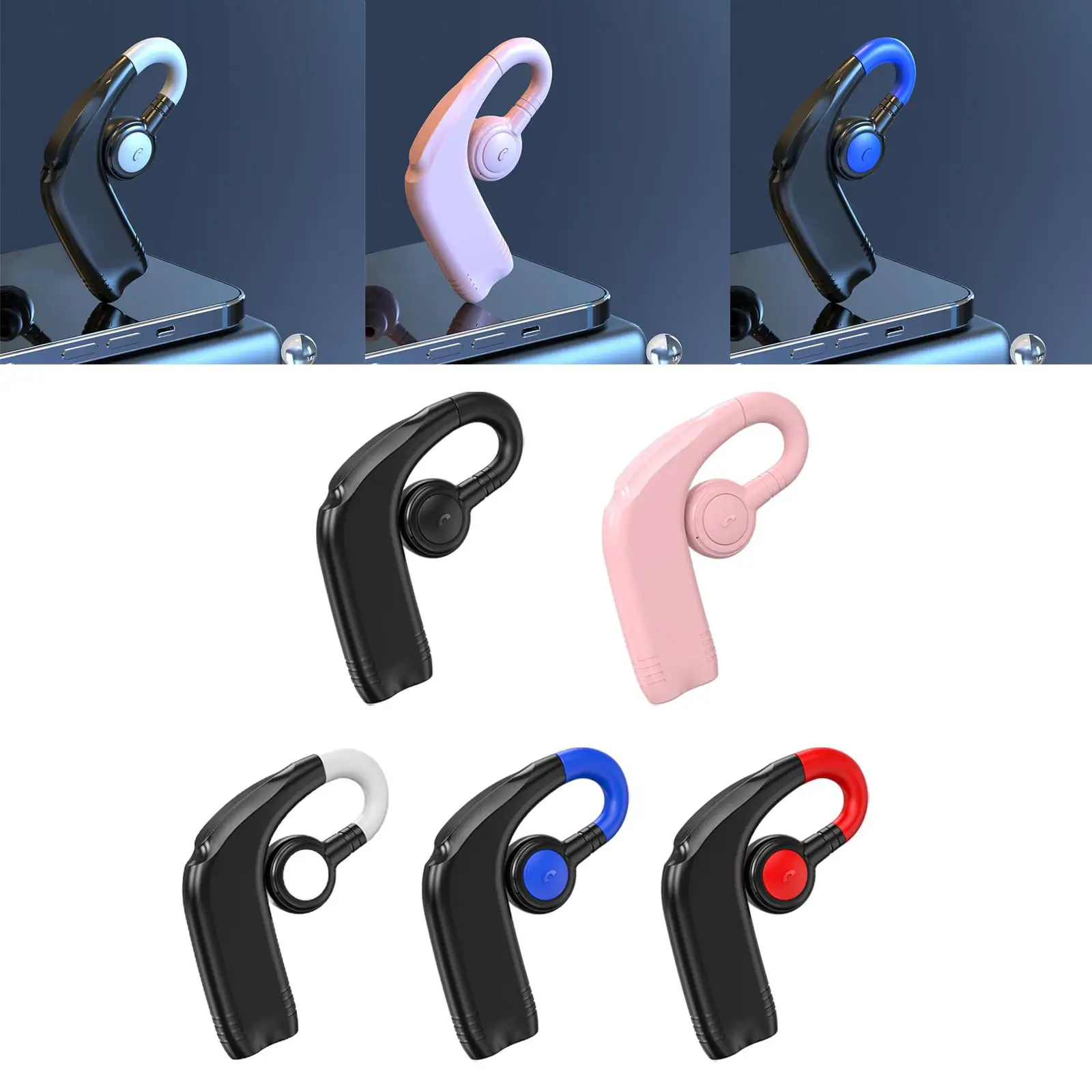 Headset Business Earphones V5.2 Sound Surround Stereo Earplugs Headphones for Running Sports Cycling Laptop Audio