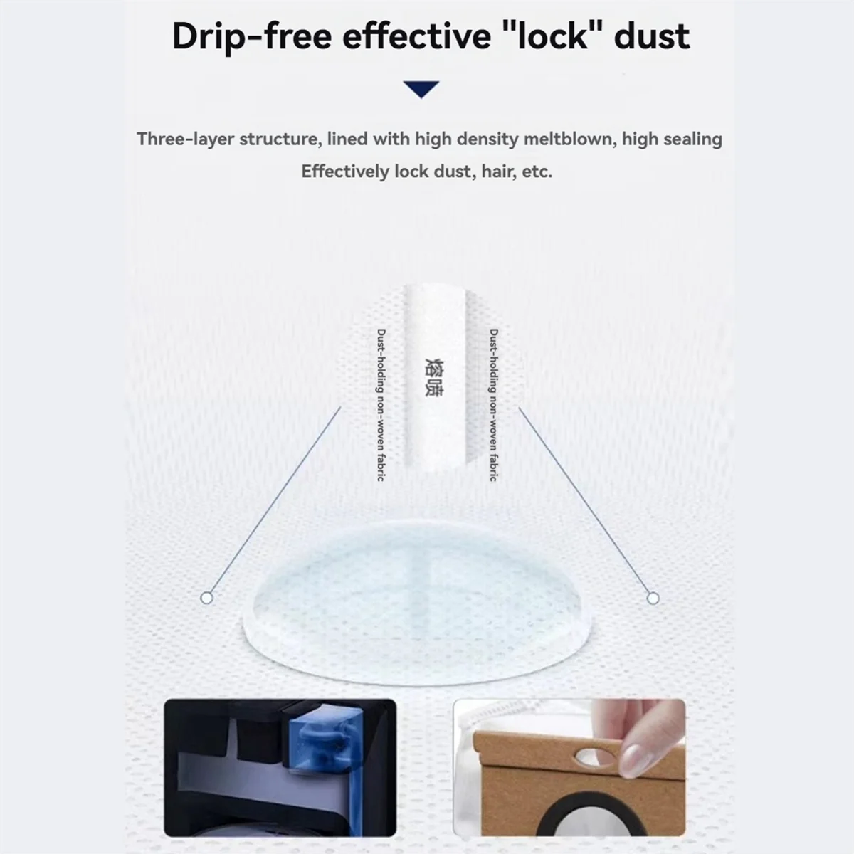 9-delige stofzakken voor Eufy L50/L60/H9/Conga 8290 Veegmachineaccessoires Gebouwd om lang en te werken WellM14K