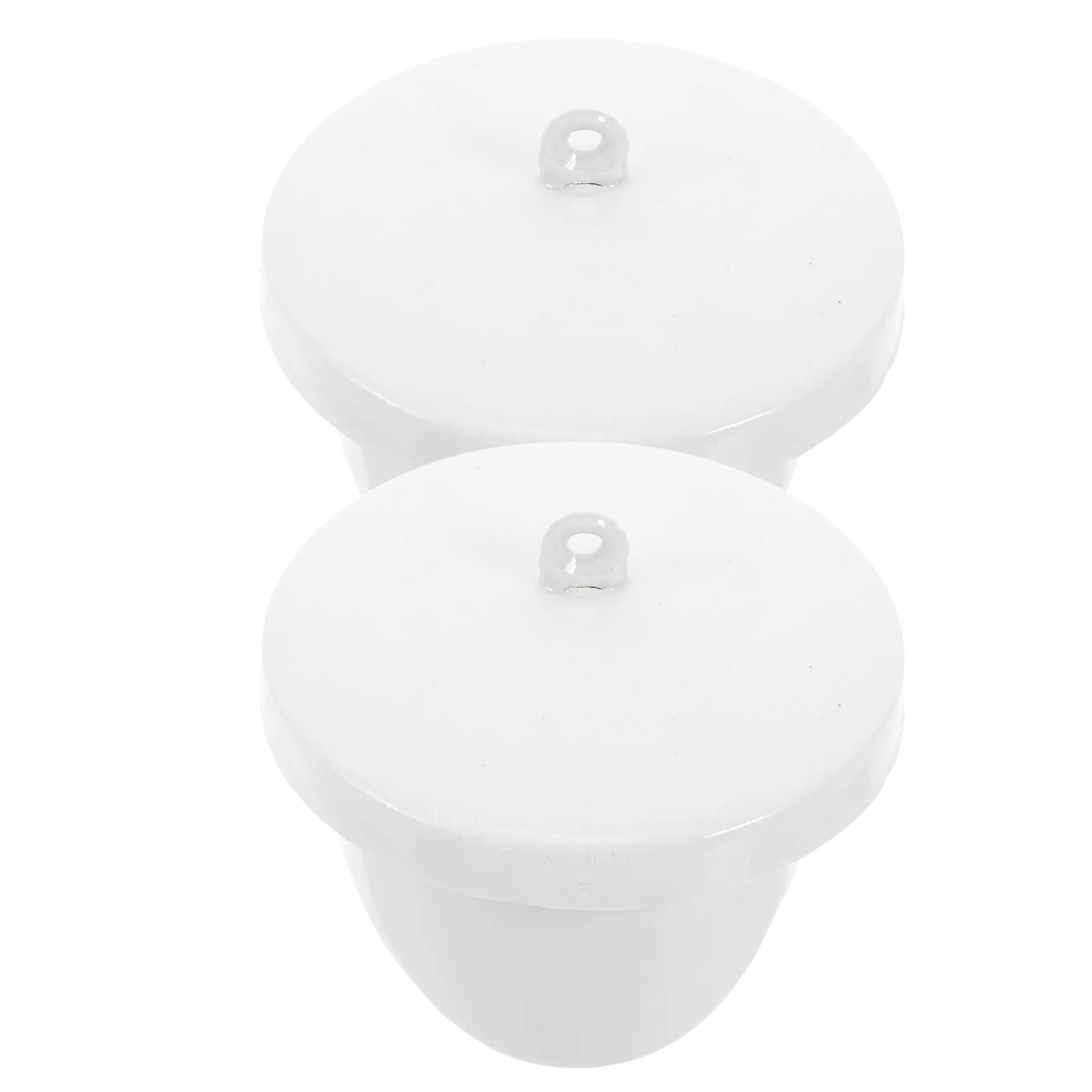 

2Pcs High Temperature Resistant Porcelain Crucible 70ml Ideal for Laboratory Chemical Experiments Lid Covered Ceramic Crucibles