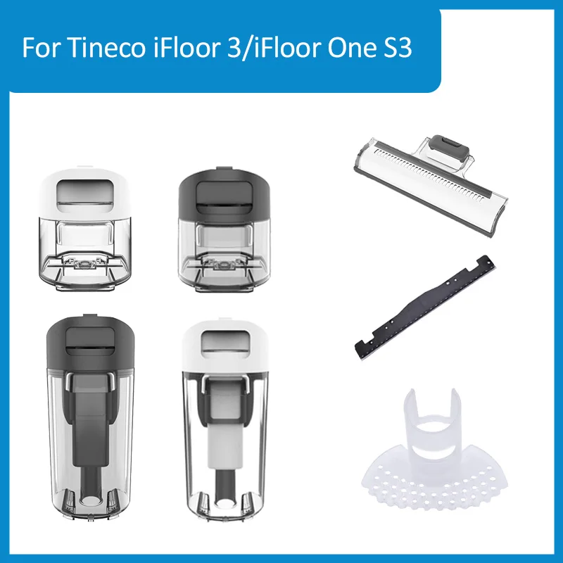 For Tineco Floor One S3 Breeze/iFloor 3 Vacuum Cleaner Accessories Roller Brush Cover Scraping Strip  Filter Original Water Tank