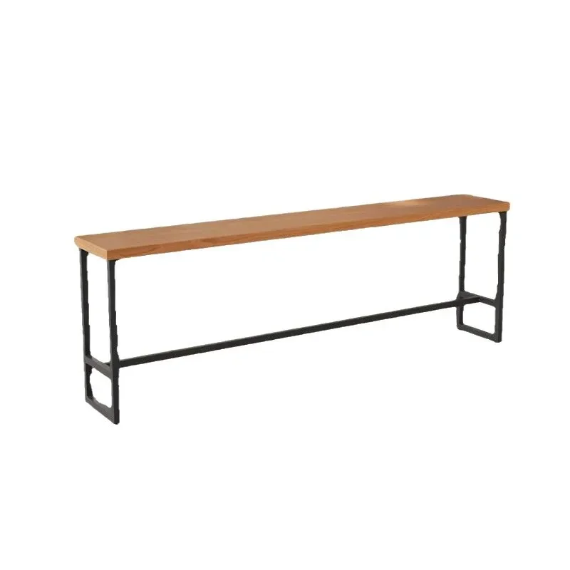 

Square bar table for four Solid wood casual wine Bar cafe Restaurant Commercial high foot
