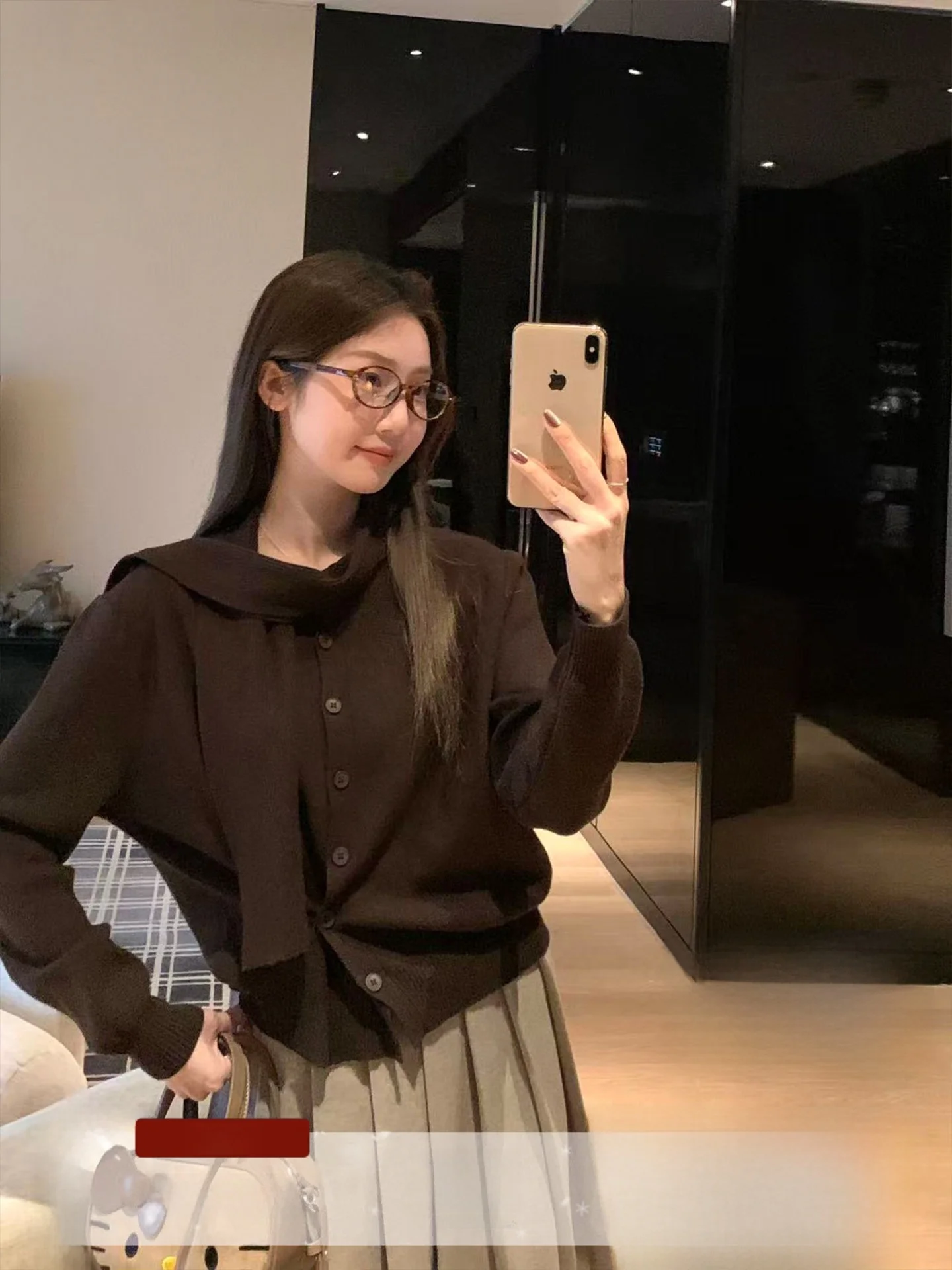 

Loose Long Sve Knitted Cardigan Women's Sle Korean Version Soft Medium Nylon Rayon Polyester Acrylic Winter Warm Top
