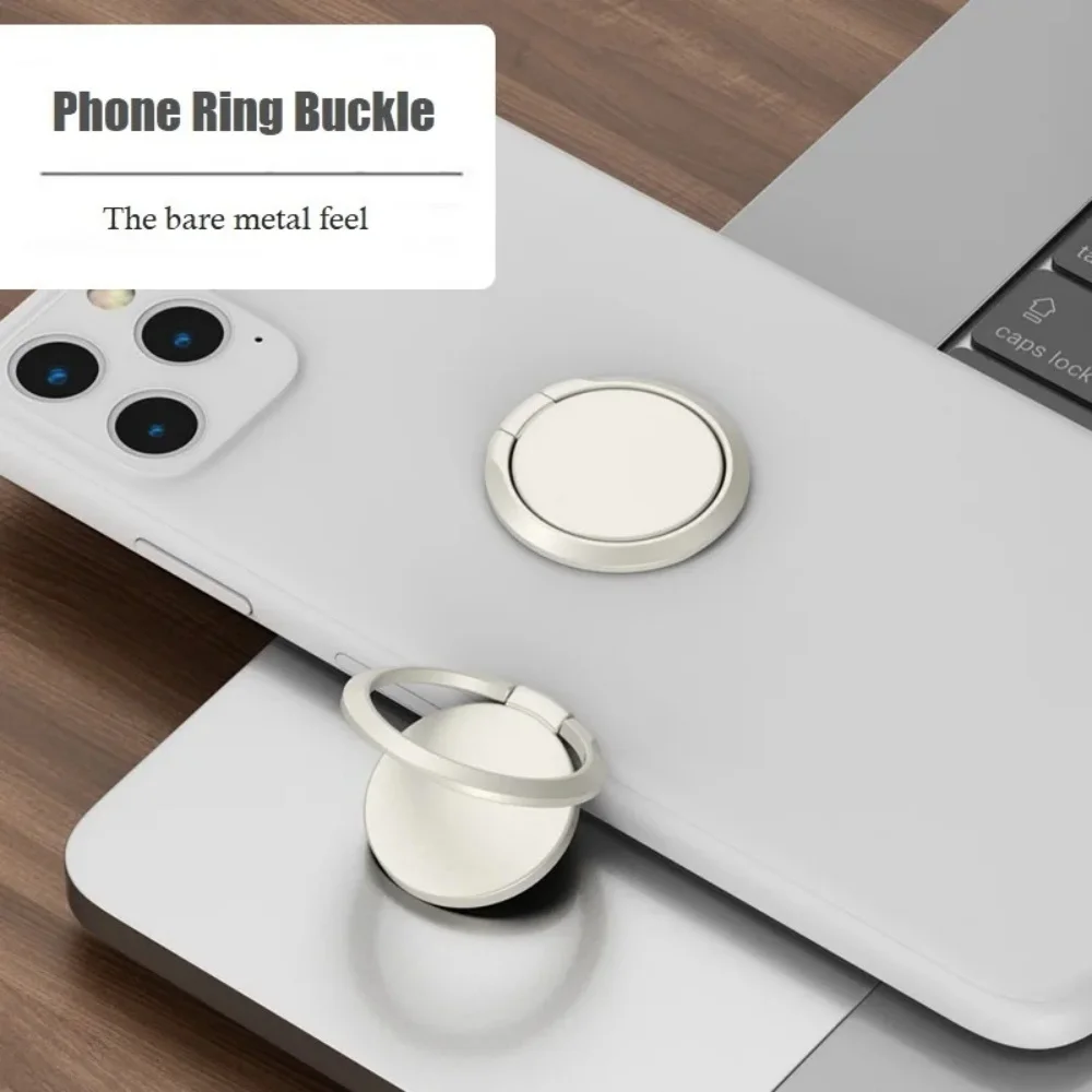 Suporte de Telefone Ultrafino com Anel de Dedo Giratório 360° para Celular, Suporte Magnético Veicular com Adesivo Traseiro Universal