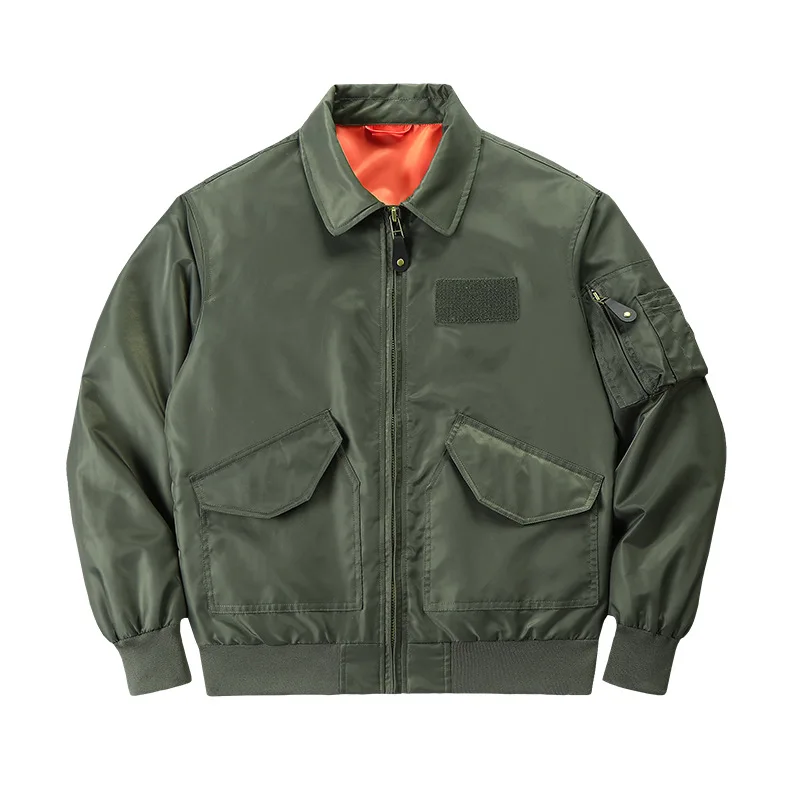 

2025 New Style American Retro Workwear Jacket - Pilot Bomber Lightweight Spring/Autumn Coat for Men Asian Sizes S-5XL