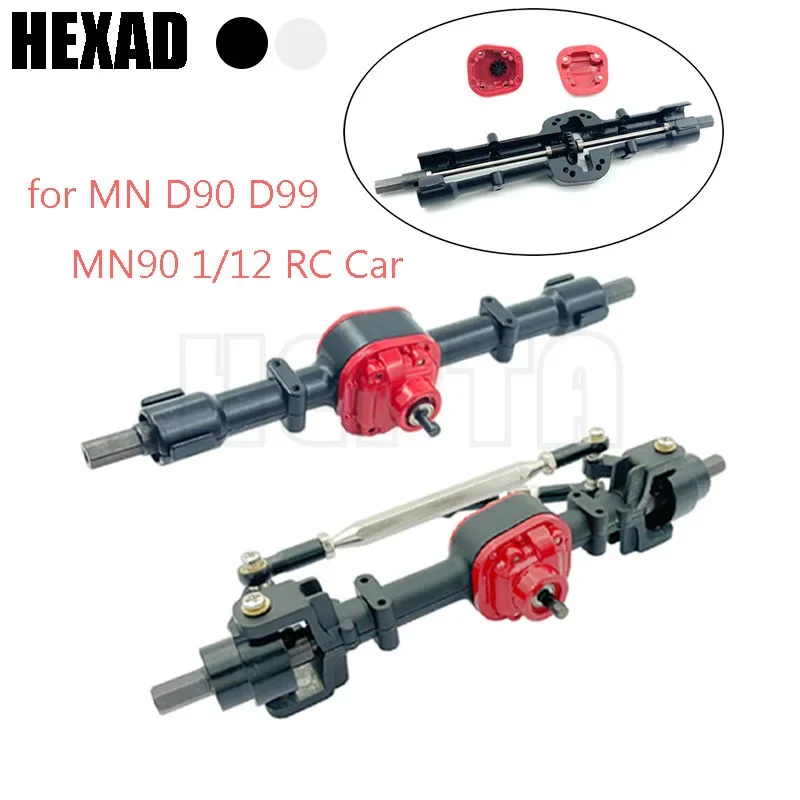 MN D90 D99 MN90 1/12 Remote Control Car Gear Front And Rear Axle Shaft Set Silver/Black Accessories Part