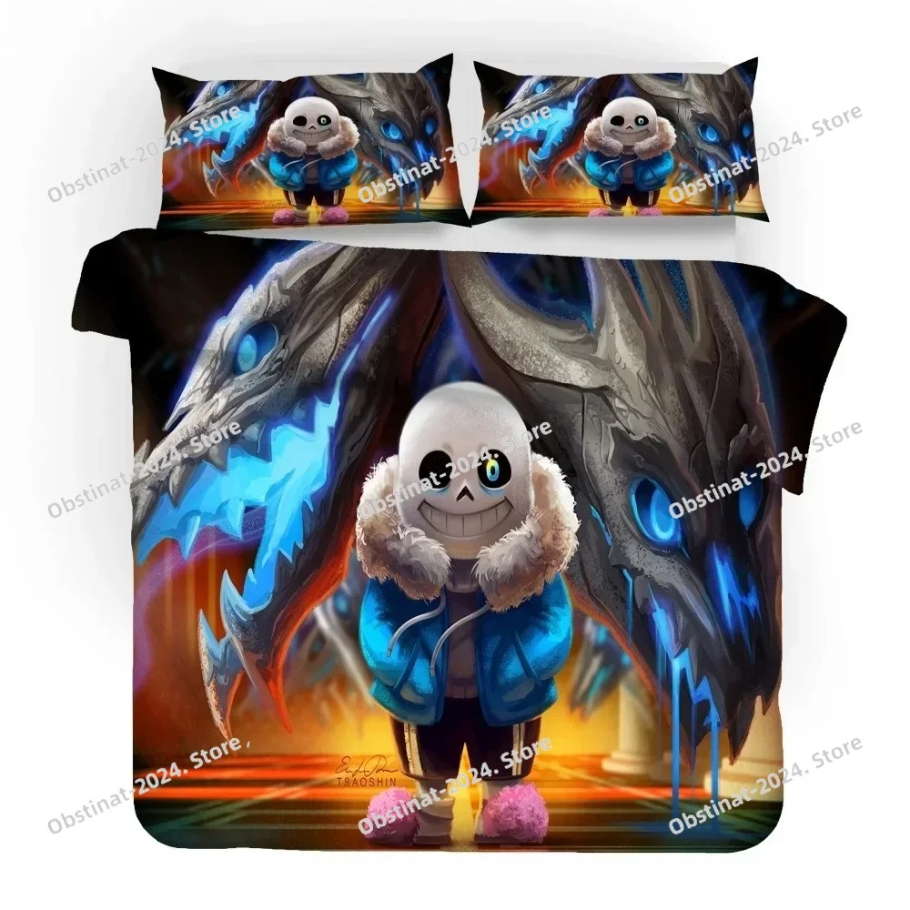 

3D Game Undertale Sans Bedding Set Bedroom Decor High Quility Duvet Cover Home Textile Quilt Cover for Boy Girl Children Gifts
