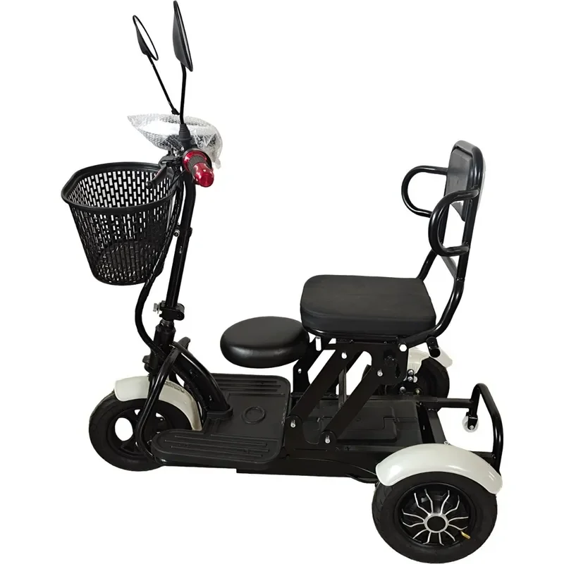 Foldable Electric Tricycle for Adults and Seniors Lithium Battery Powered Three Wheeled Scooter Leisure Mobility Vehicle