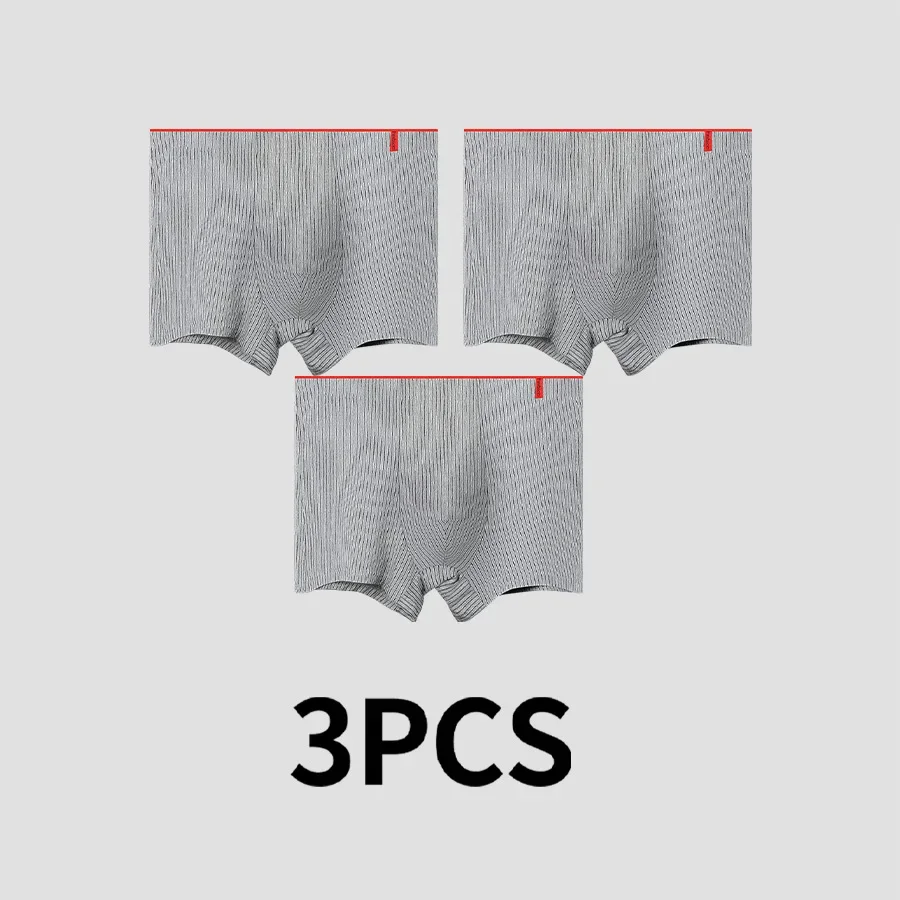 2 Stück antibakterielle Herrenunterwäsche aus reiner Baumwolle. Dies sind viereckige Unterhosen, auch bekannt als Boxershorts, die für Männer entworfen wurden