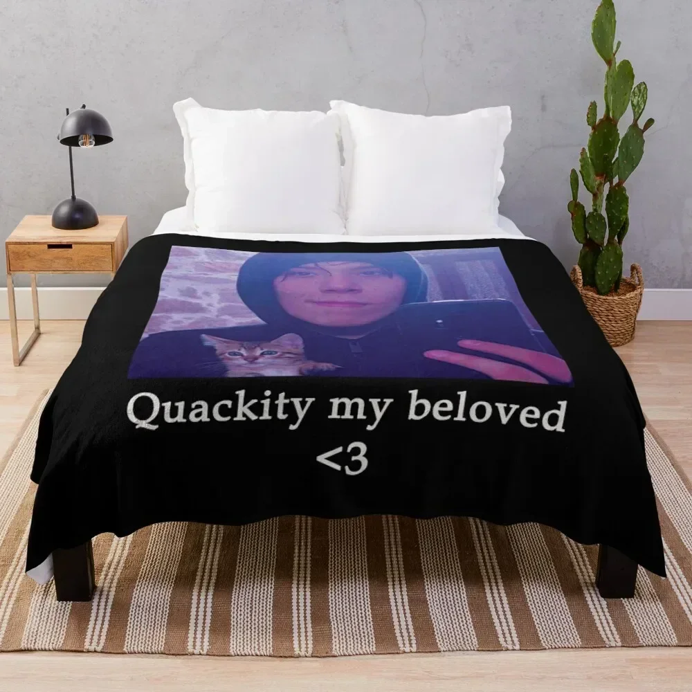 

Quackity my beloved | Beloved Quackity | Dream SMP Throw Blanket Soft Plush Blanket as Housewarming Gift