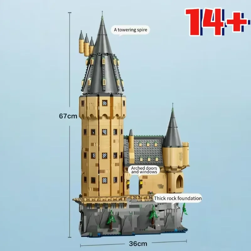 Building Tower Castle Building Block Modello Regalo di festa 2135 pezzi Giocattolo educativo per bambini in mattoni