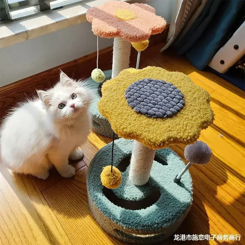 Multifunctional small cat climbing frame  Stable and durable sisal posts Cat Jump pet supplies  Cat’s entertainment park