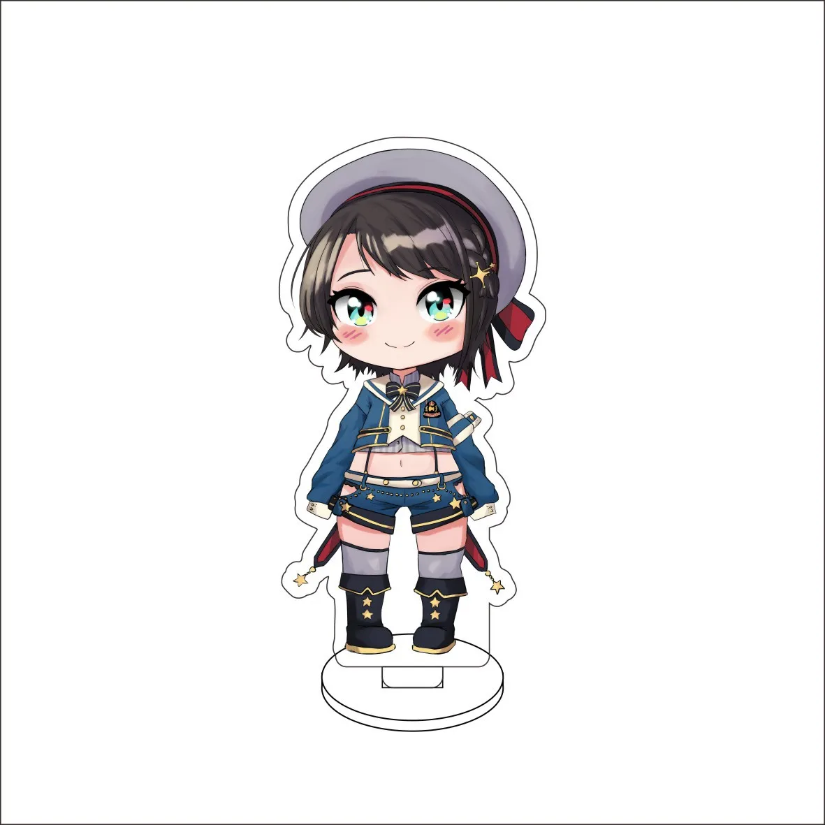 Anime Vtuber Hololive La+ Darknesss Houshou Marine Robocosan Nekomata Okayu Cos 10CM Acrylic Figure Stand Cute Ornaments Gifts