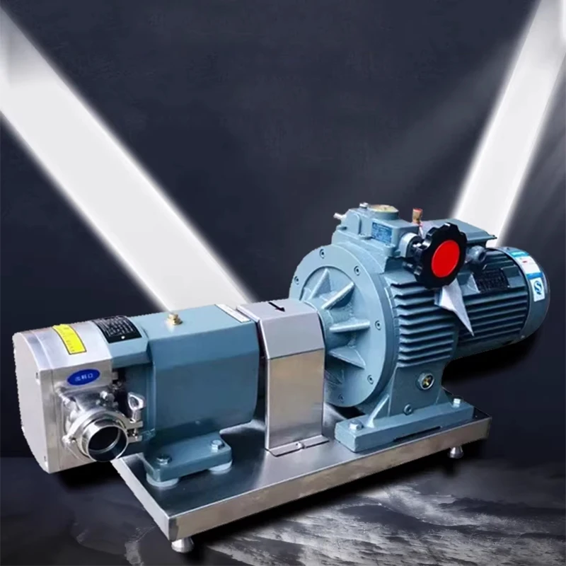 High-Viscosity Self-Priming Cam Rotor Pump Sauce, Honey, and Syrup Pump Food-Grade Stainless Steel Particle Conveying(Customized