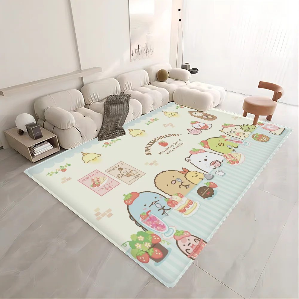 Cartoon Pink Sumikko Gurashi tappetino tappetino INS Style Soft camera da letto pavimento casa lavanderia tappeti antiscivolo per la casa