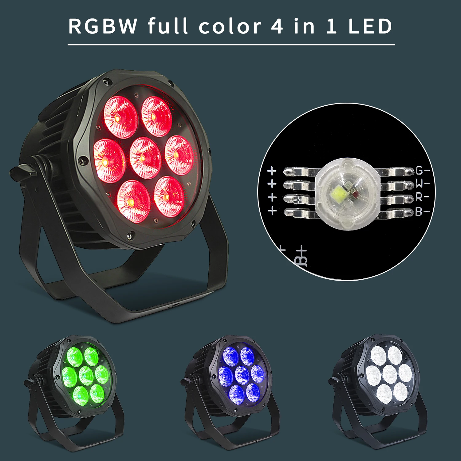 Wasserdicht 7x18w rgbwa uv 6 in 1 led par light ip65 bühnen leuchte im freien dmx gesteuerte bühnen beleuchtung dj disco licht